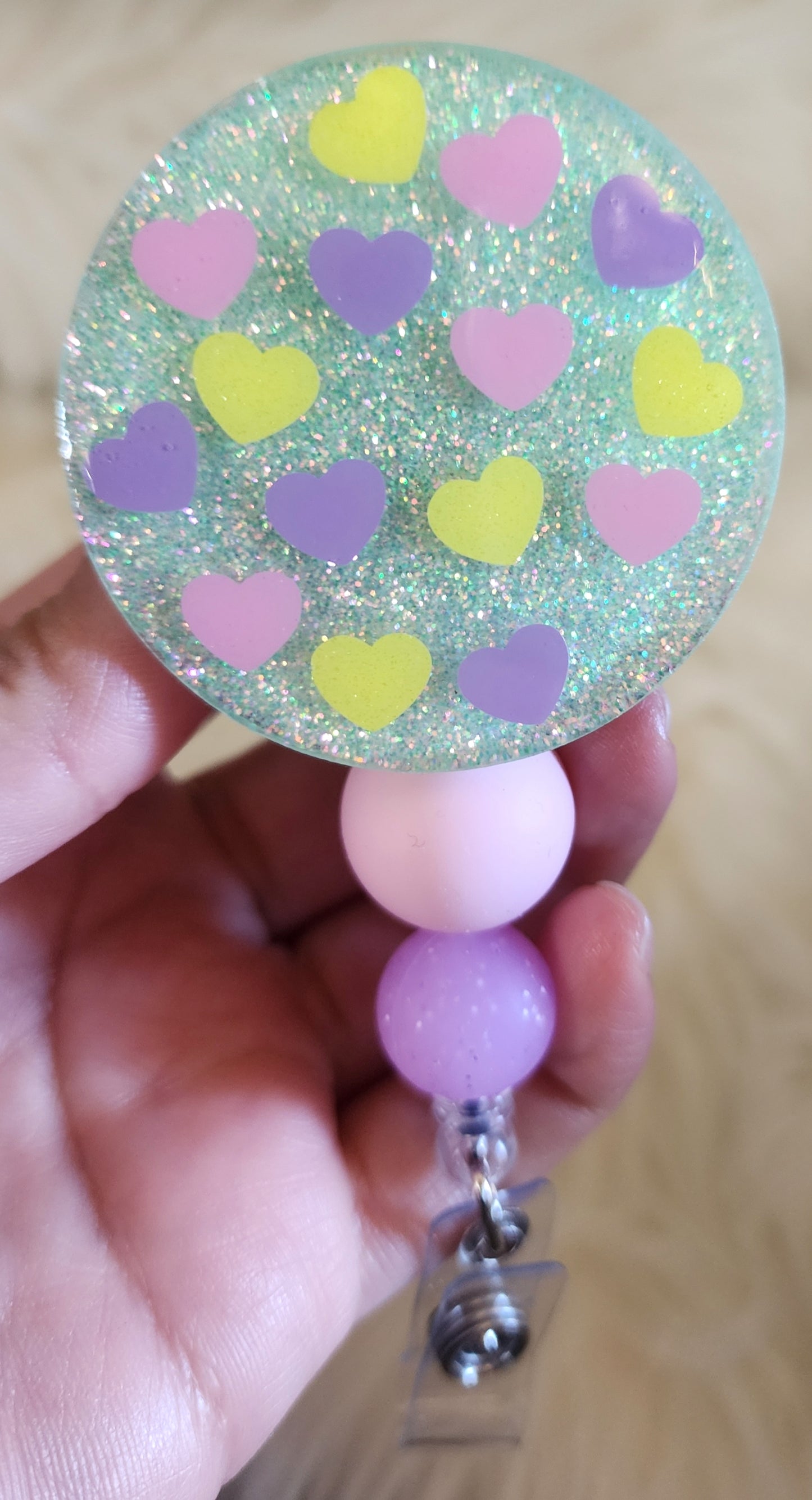 Mint Hearts Badge Reel