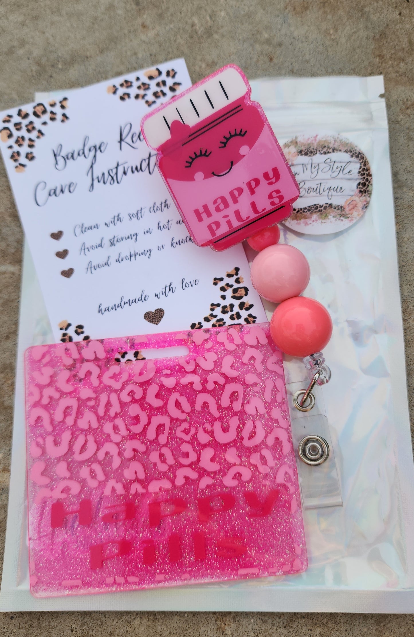 Happy Pill Badge set