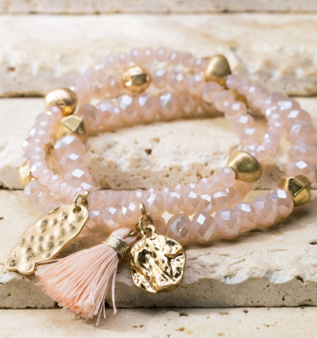 Peach Bracelet set