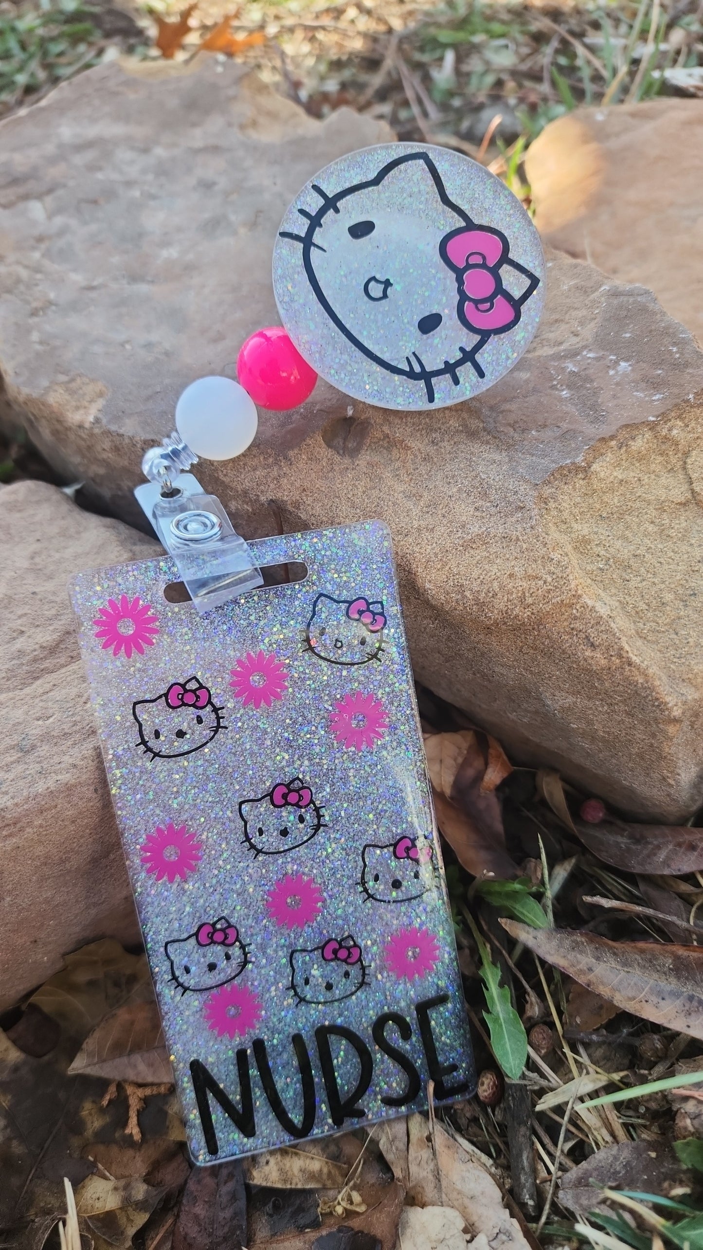 Cute Kitty badge Reel