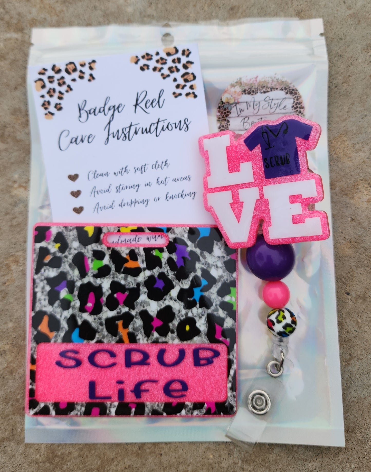 Love scrub Badge Set