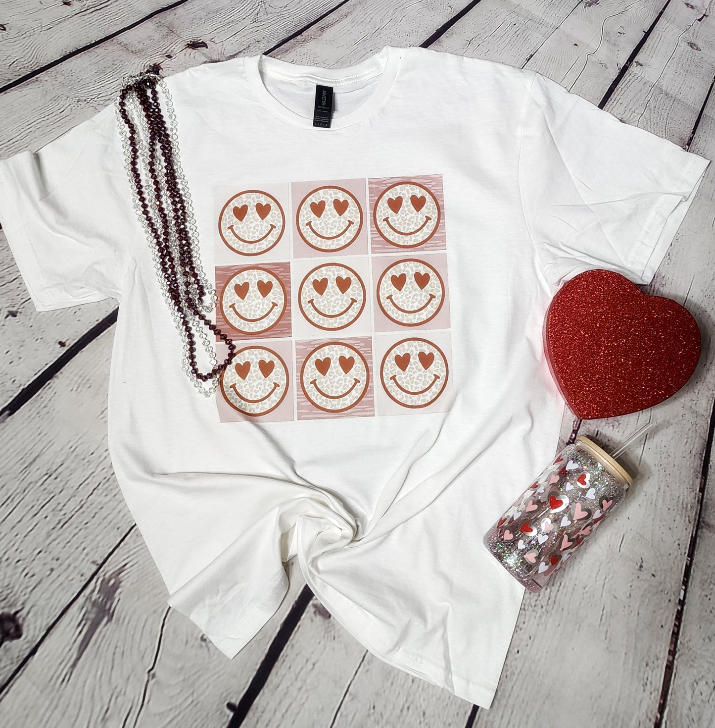 Multi Heart Face Tee