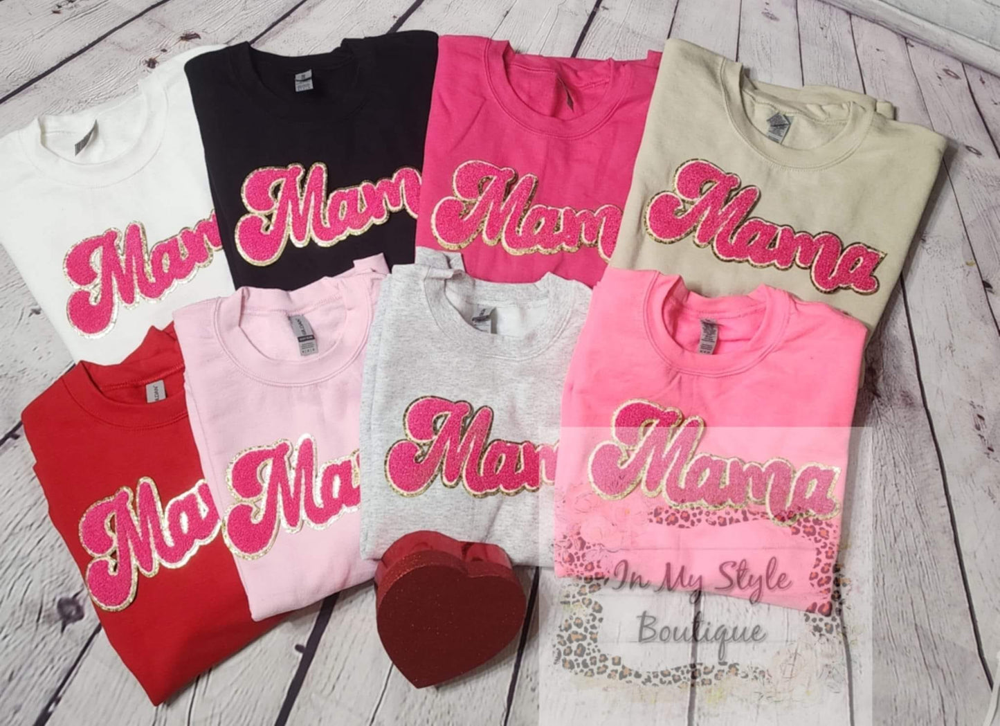 chenille Mama crewneck