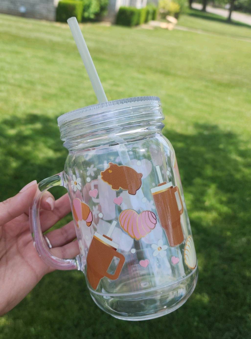 Concha Mason Jar cup