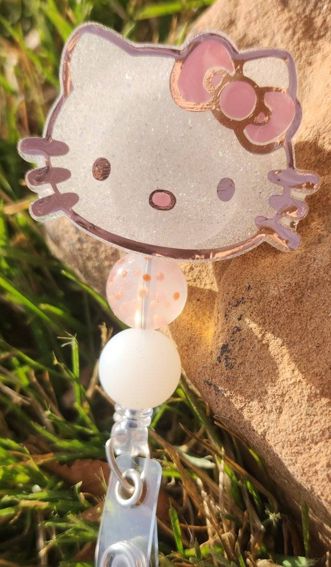 Kitty Head Badge Reel