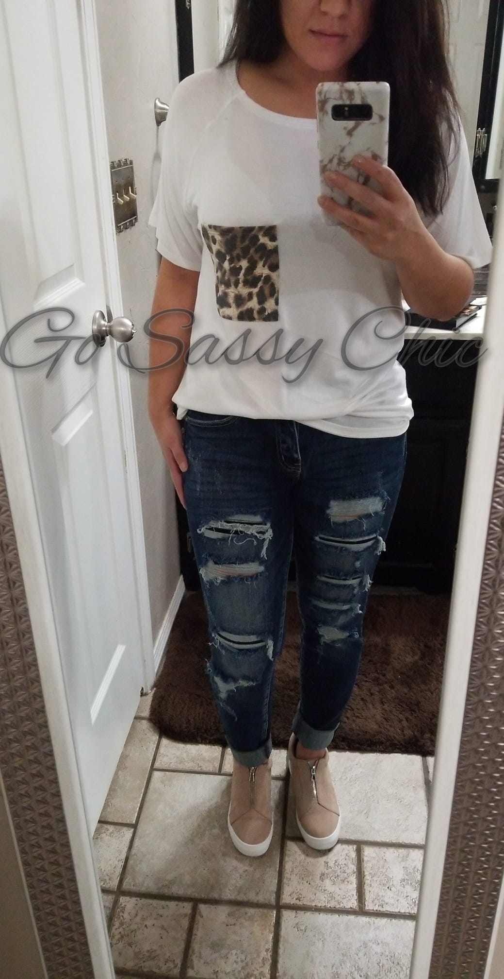 Leopard Pocket Short sleeve