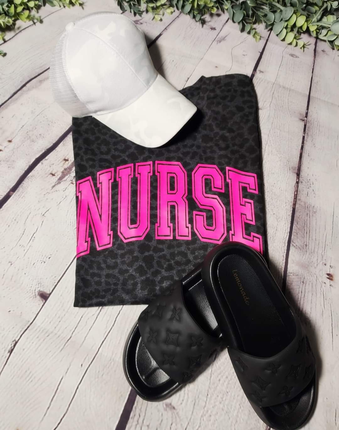 Leopard Nurse Tee