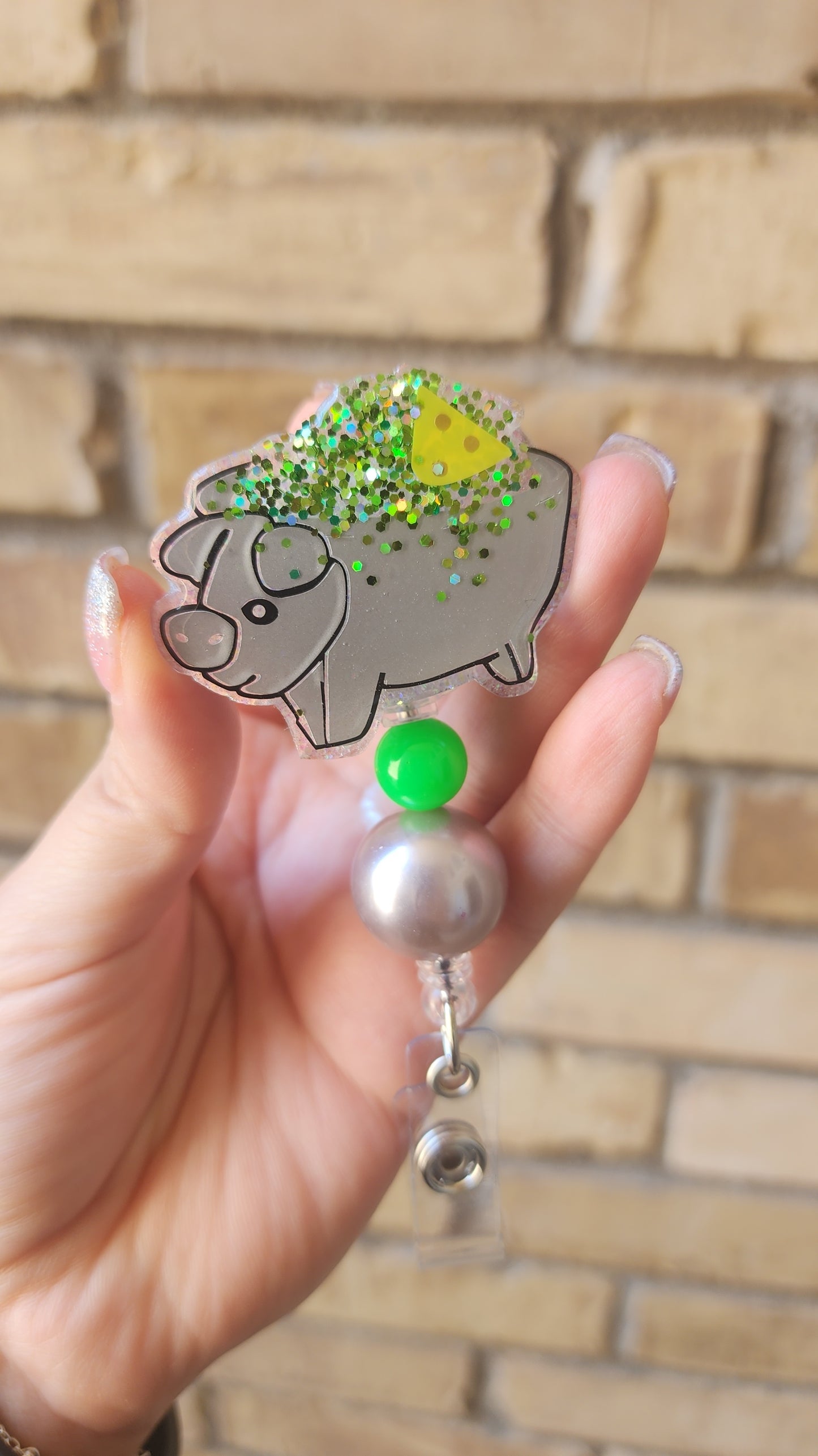 Molcajete and Chip Badge Reel