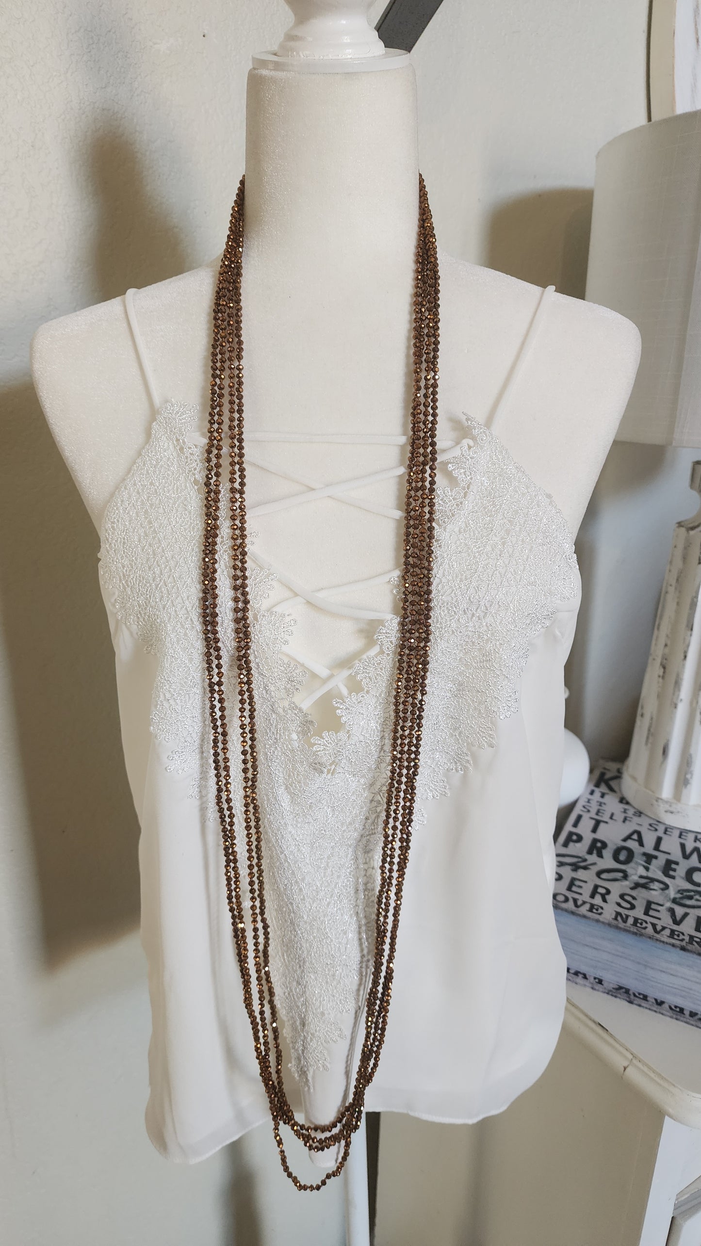Brown Beaded Necklace