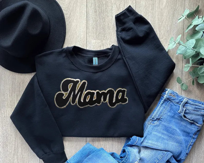 Mama Gold patched Crewneck
