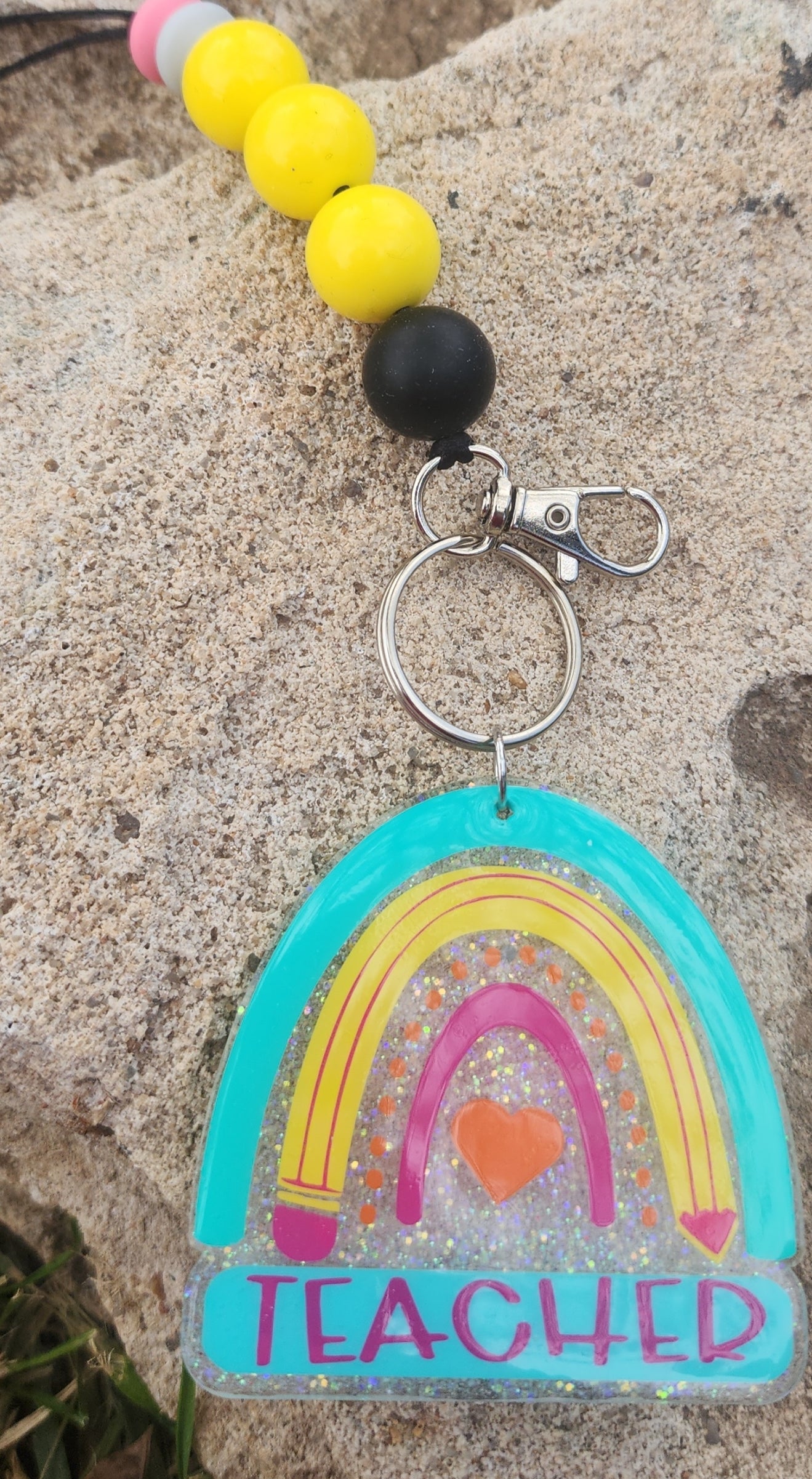 Pencil Rainbow Lanyard