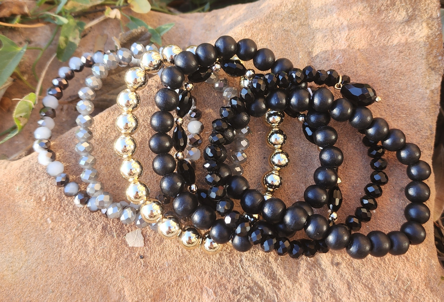 Black Bracelets set