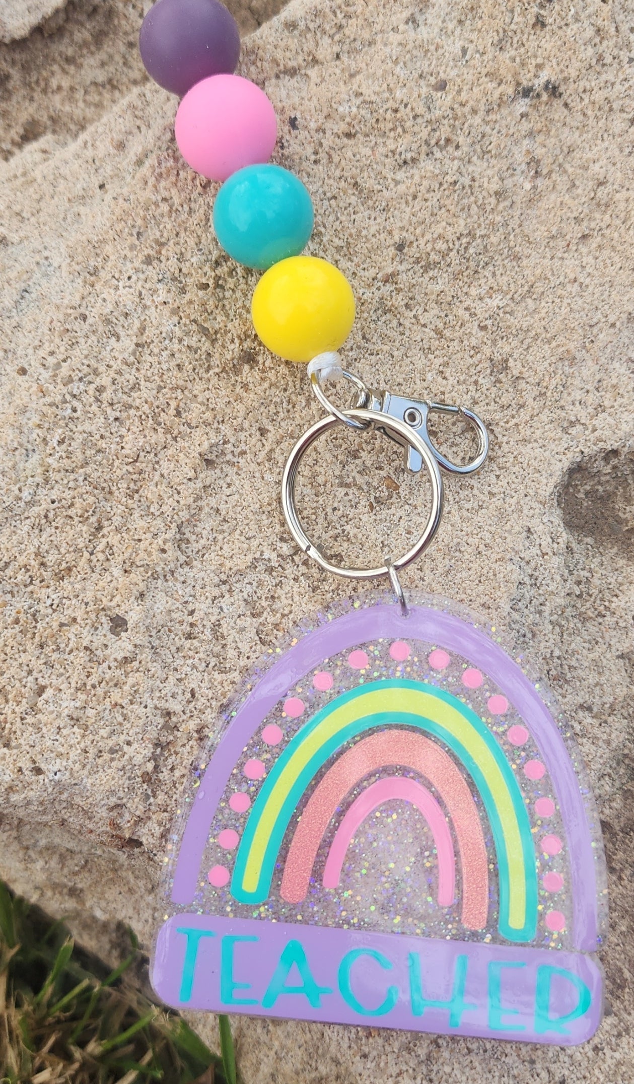 Pastel Rainbow Lanyard