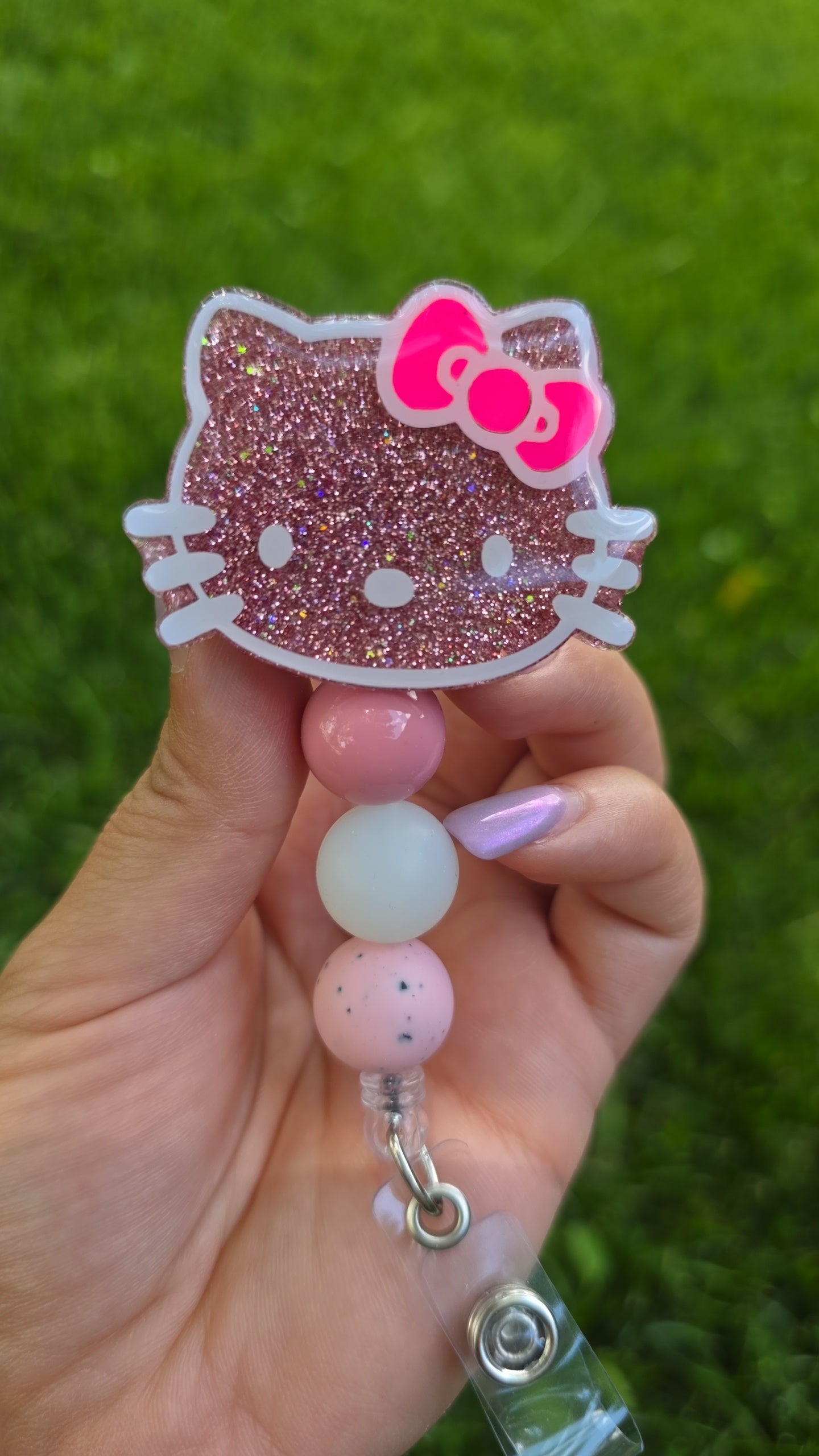 Rose Gold HelloKitty Badge