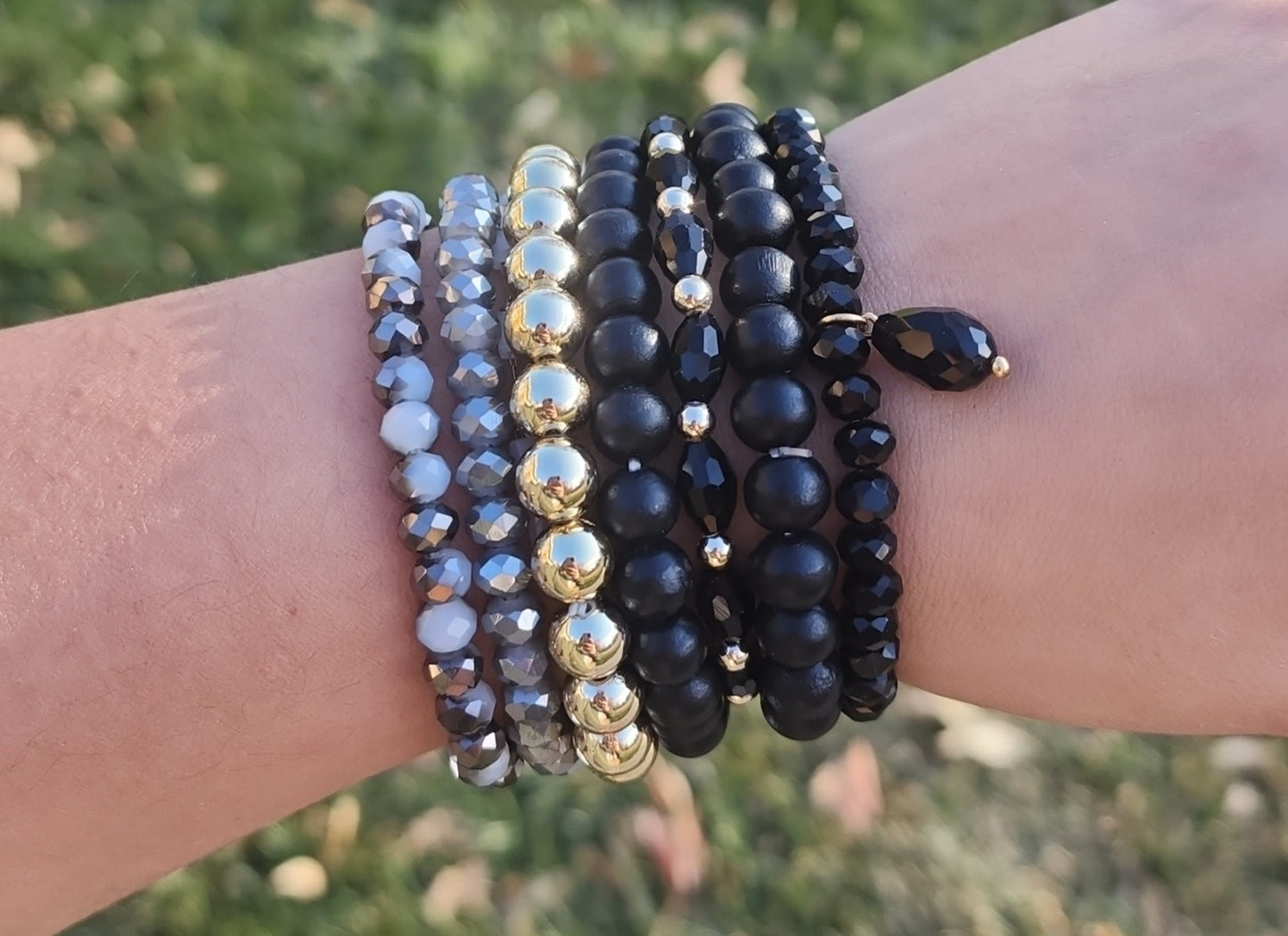 Black Bracelets set