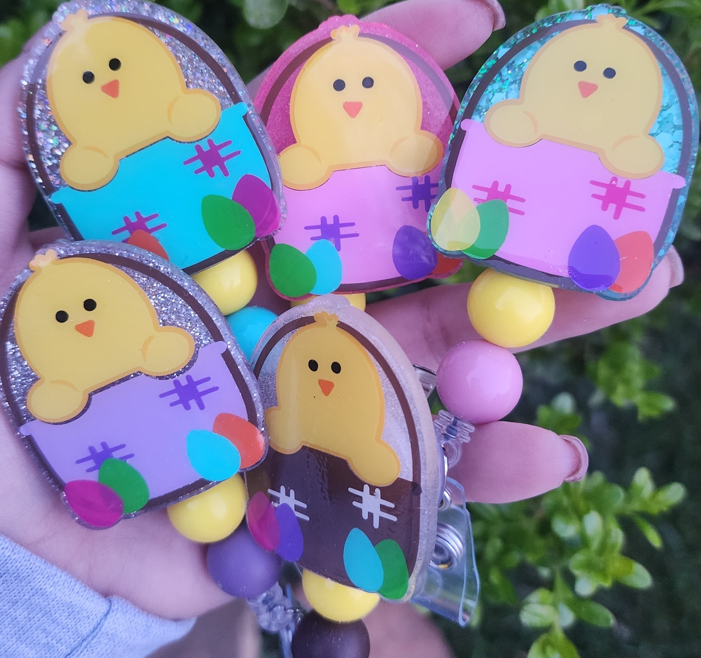 Easter Basket Badge Reel