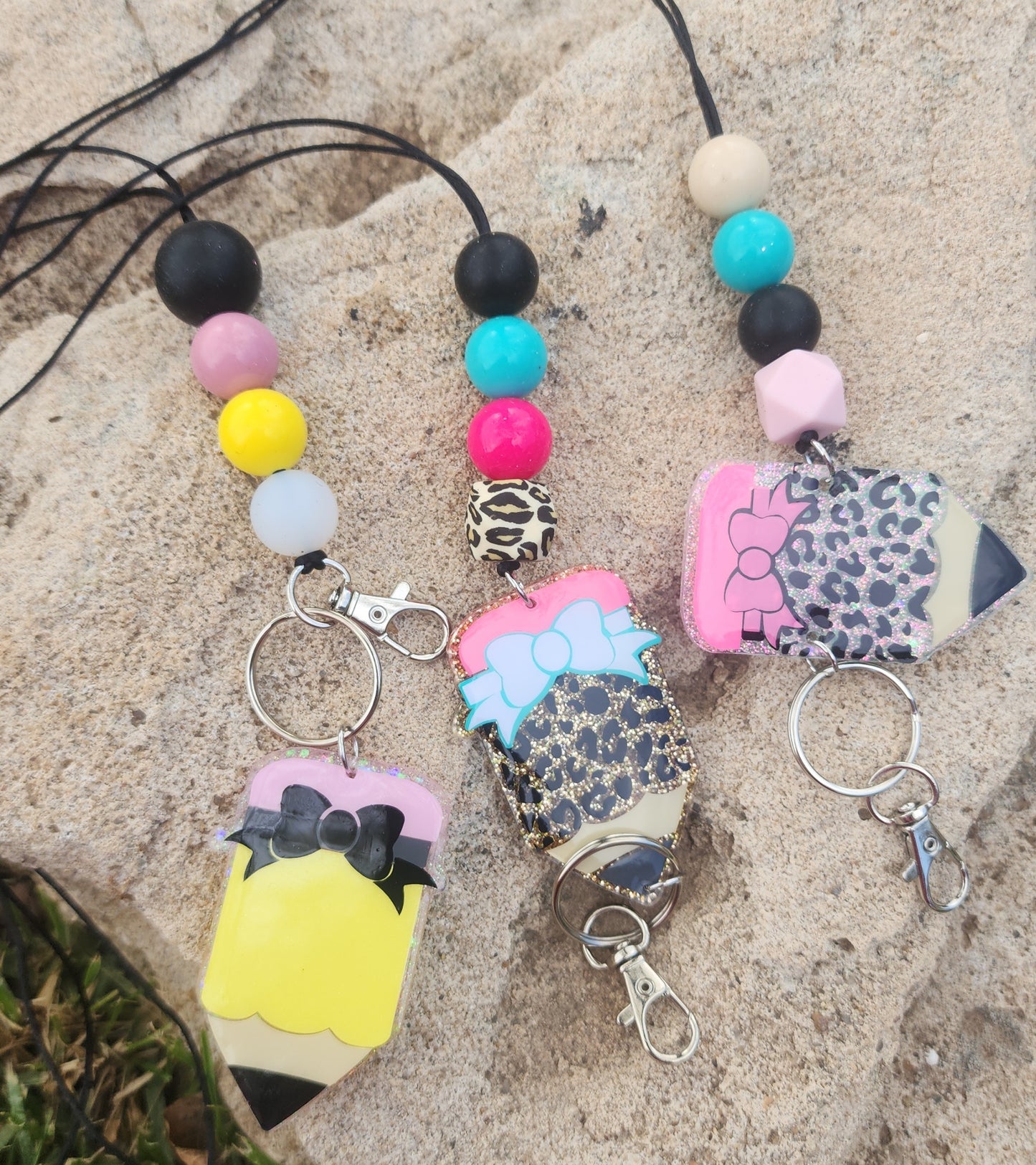 Teacher Pencil lanyards