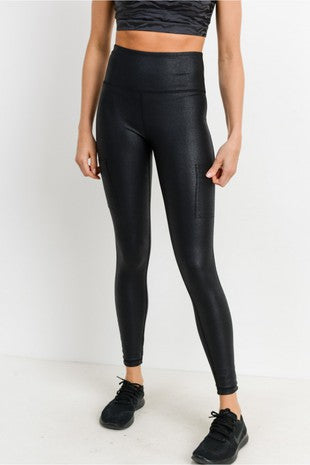 High waisted Foil leggings