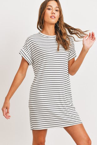 Black/White Jersey dress