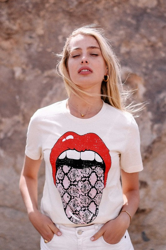 Snake Lips Top