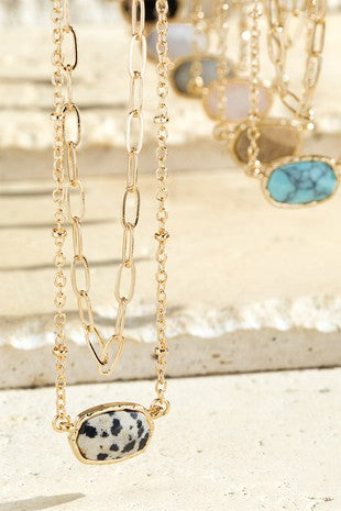 Spotted Layered neck