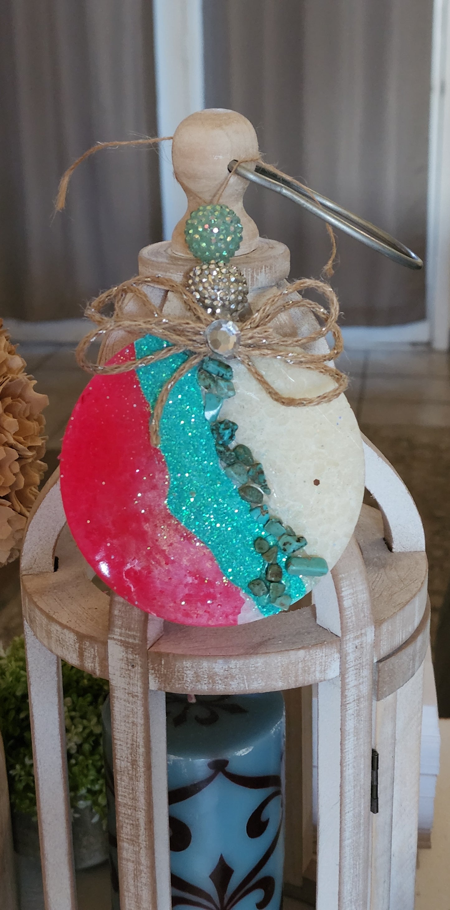 Hot Pink and Turquoise Round Freshies