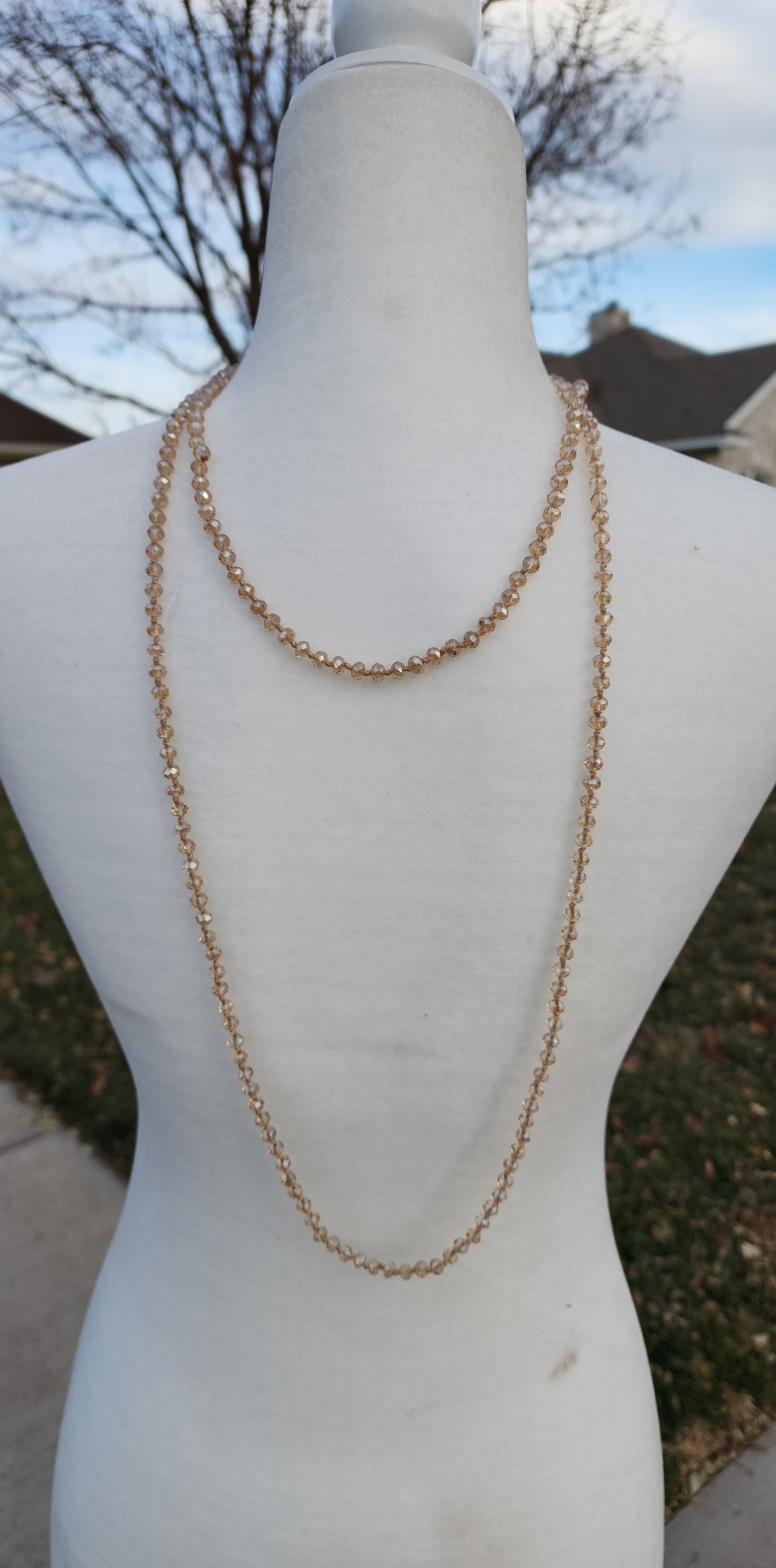 Gold Beaded Necklace