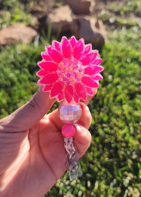 pink Badge Reel