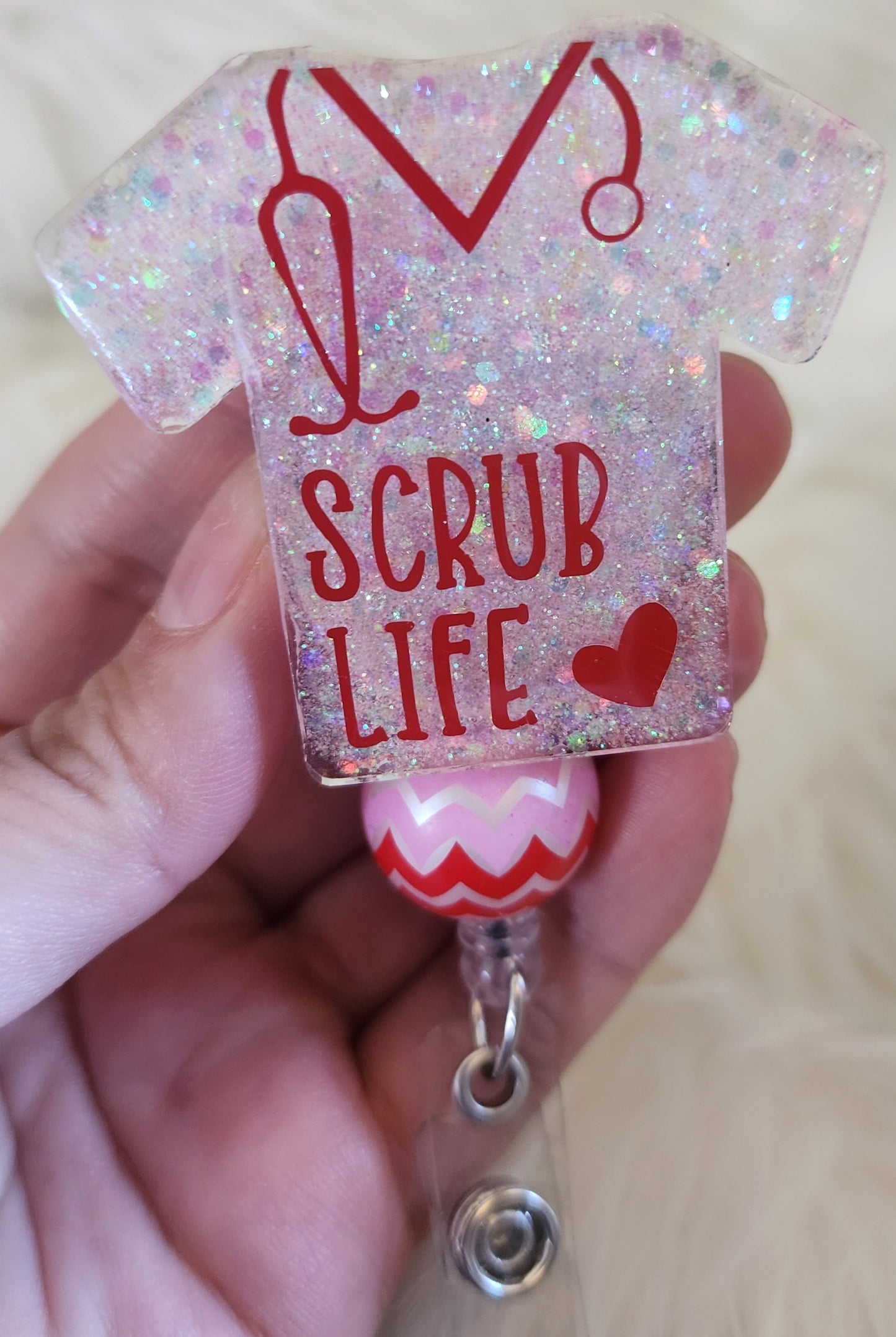 Pinks Scrub Badge Reel