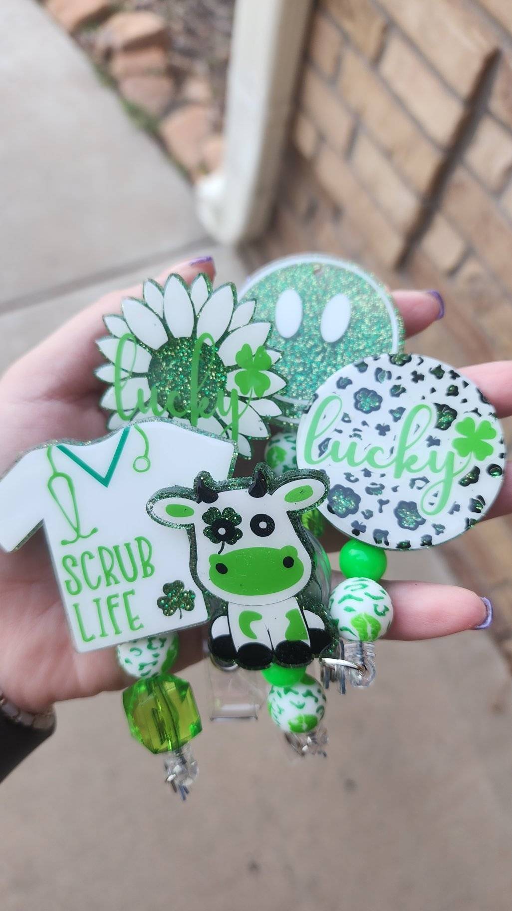 st patricks Badge Reels