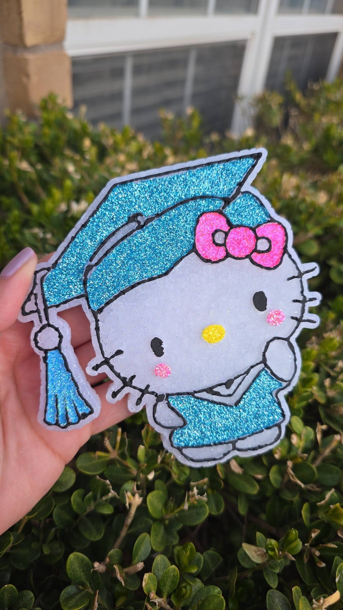 Kitty Graduation Freshie (In Your Own School colors)