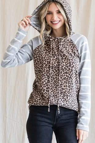 Leopard striped Top