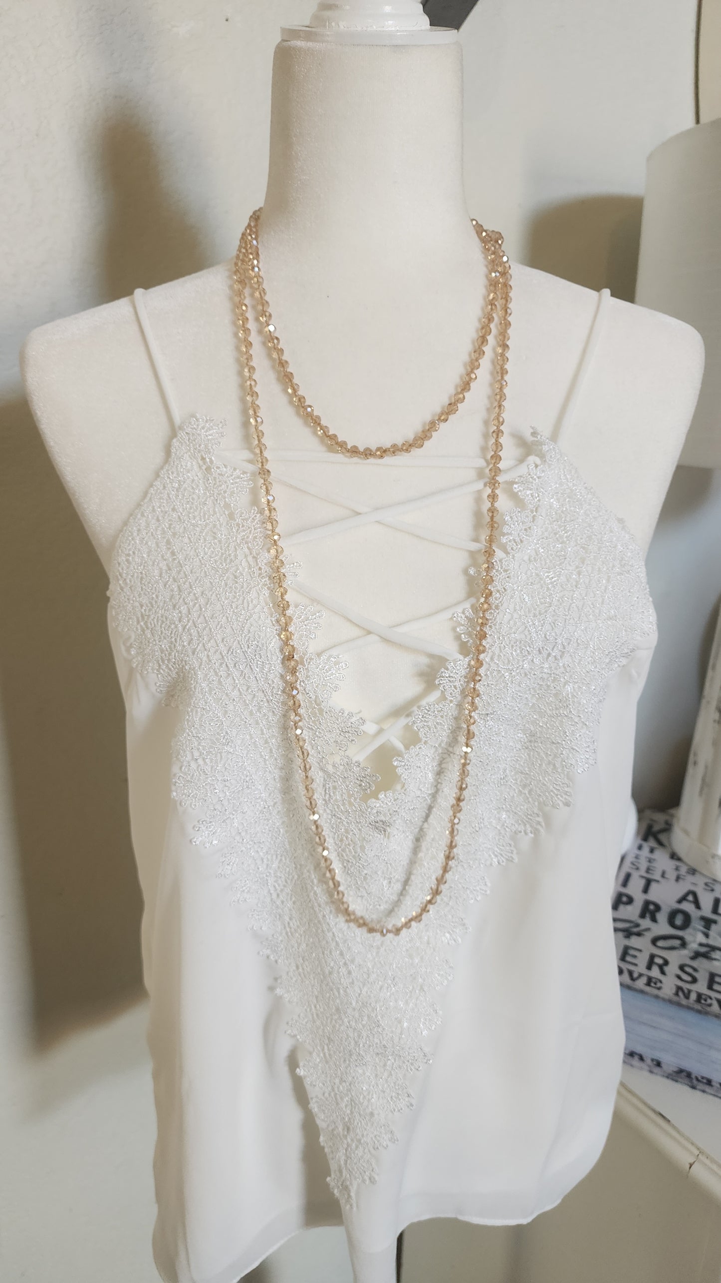 Neutral Beaded Necklace