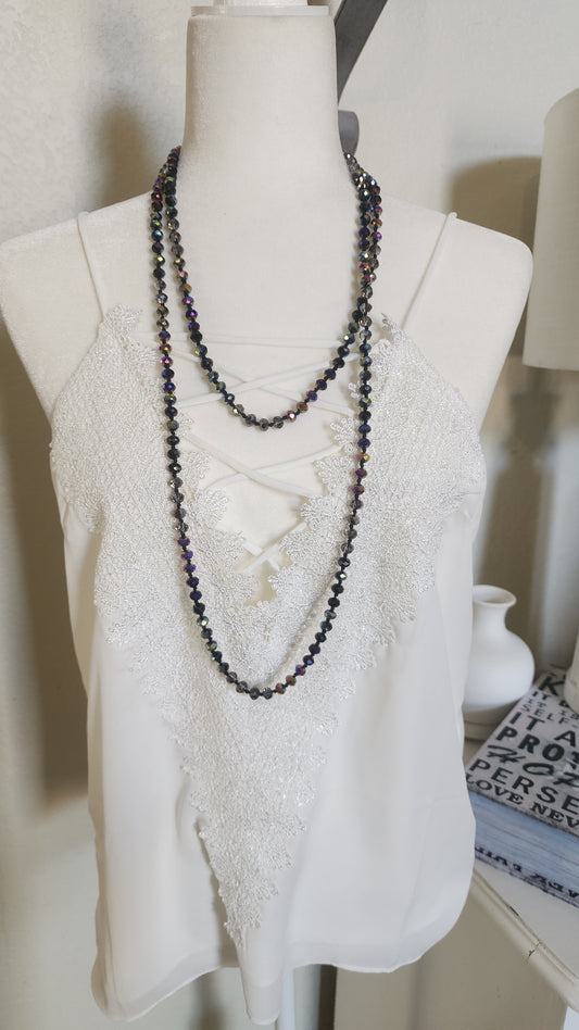 Fluorescent Beaded Necklace