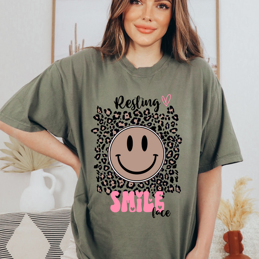 Resting Smile Face on Tee