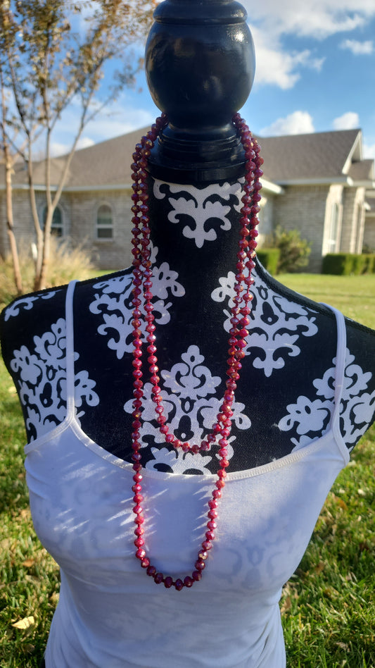 Red Beaded Necklace