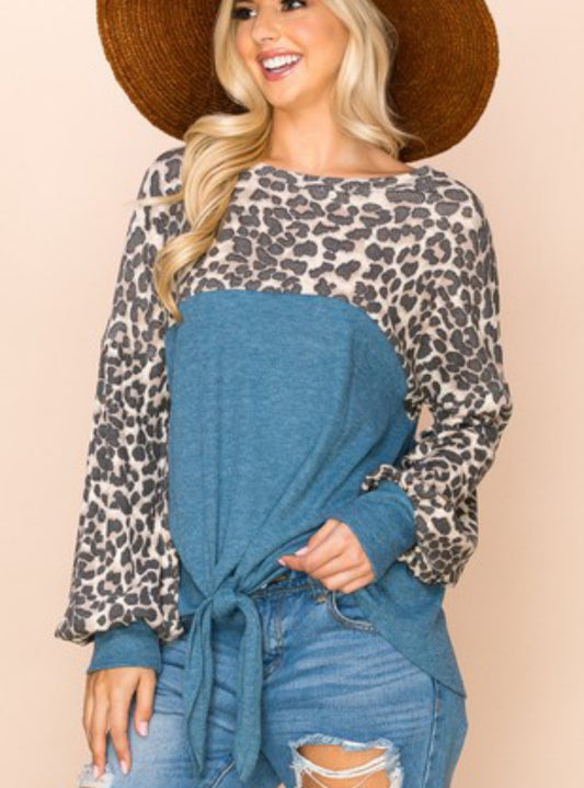Leopard Block Longsleeve