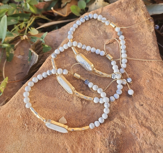 White Marble Braclet