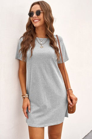 Grey T-shirt dress