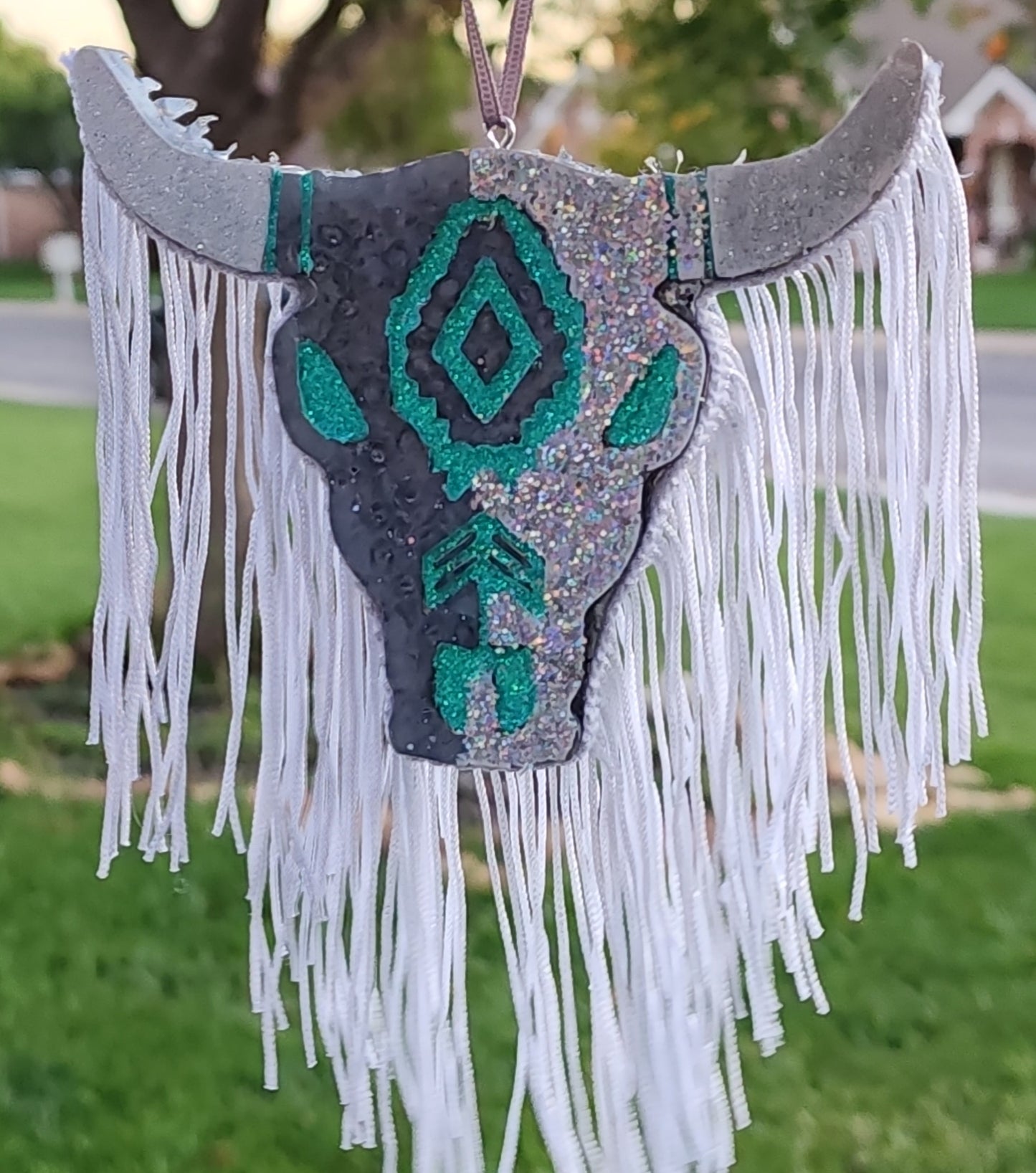 Silver/Turquoise Bull