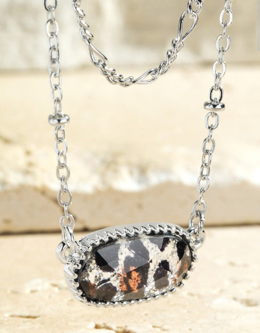 Layered Leopard necklace