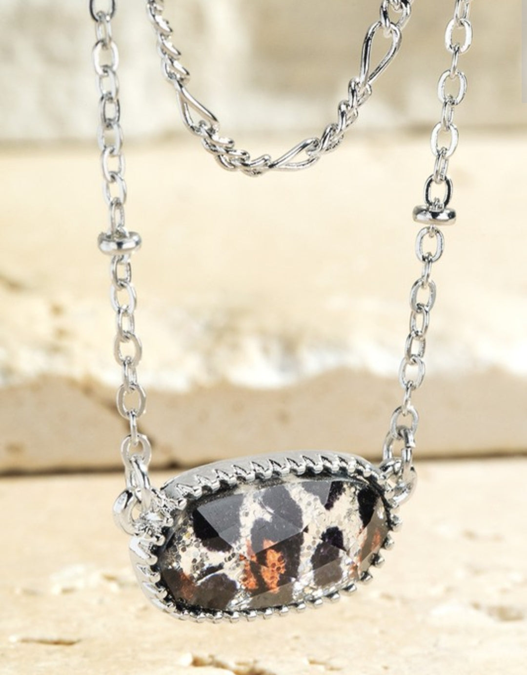 Layered Leopard necklace